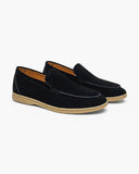 Saint Monaco Suede Loafers Black
